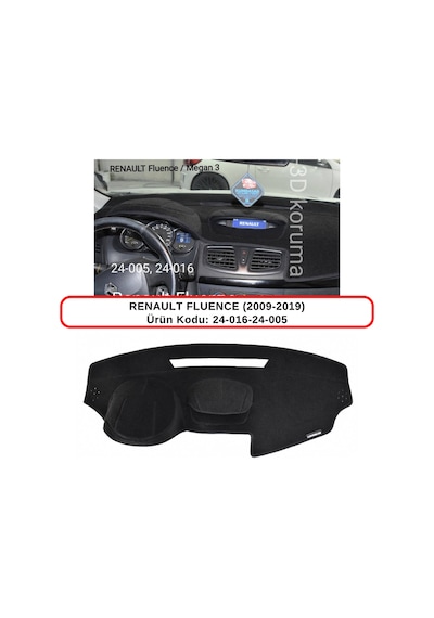 RENAULT FLUENCE (2009-2019) TORPİDO  KORUMASI / HALISI / ÖRTÜSÜ