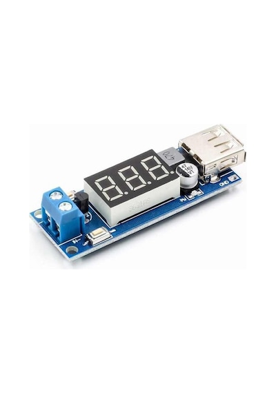 40v To 5v 2a Voltaj Düşürücü Usb Çıkış Soketi Mobil Güç Kaynağı Power Modül Voltmetre Mp4 Araba Araç