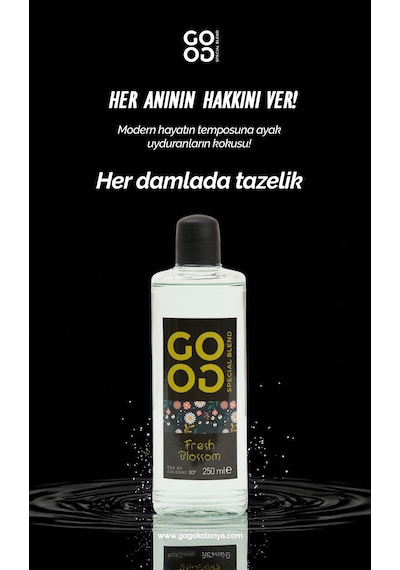 Gogo Fresh Blossom Kolonya 250ml Cam Şişe