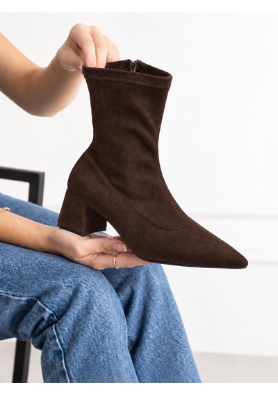 Dabab Shoes Bega Kadın Acı Kahve Streç Süet Sivri Burun Fermuarlı 6 Cm Kalın Topuklu Bot Bootie Kahverengi Dabab Shoes Bega Kadın Acı Kahve Streç Süet Sivri Burun Fermuarlı 6 Cm Kalın Topuklu Bot Bootie Kahverengi