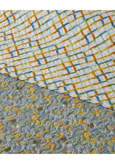English Home Bloom Rhombus King Size Çok Amaçlı Örtü 220x240 Cm Yeşil Yeşil