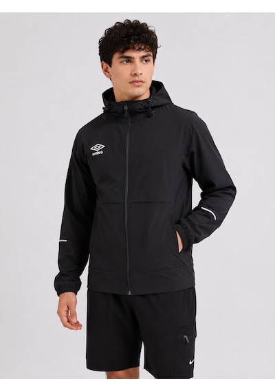 Umbro Milo Hooded Erkek Siyah Fermuarlı Kapüşonlu Spor Sweatshirt - Fc0501
