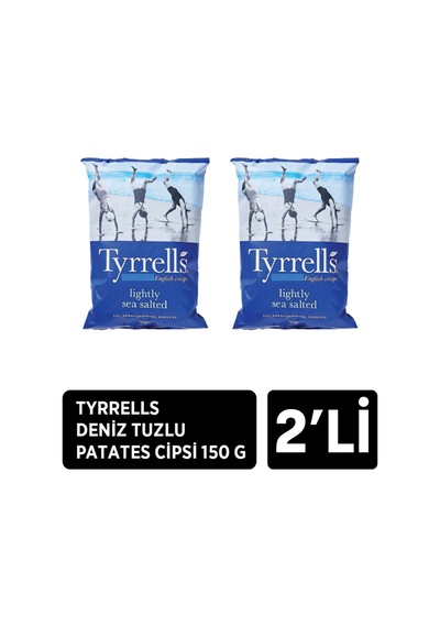 Tyrrells Deniz Tuzlu Patates Cipsi 2 X 150 G - 3 Adet Tarı