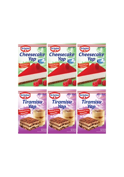 3 Adet Cheesecake Yap 222 Gr+ 3 Adet Tiramisu Yap 91 Gr - 834826475