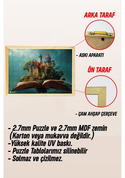 Ahşap Çerçeveli Puzzle - Tablo Hthp - 014 23 X 32 120 Parça