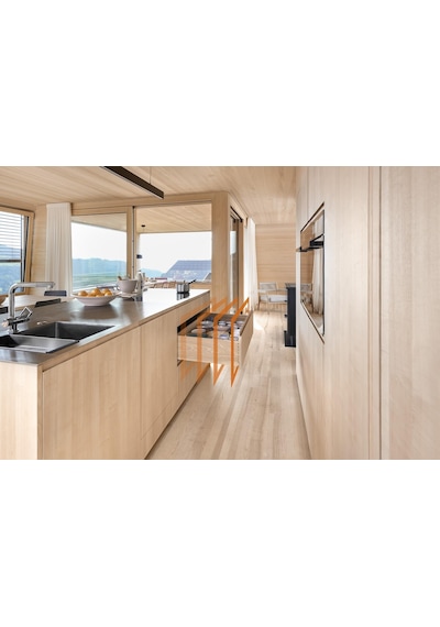 760h3000s Blum Movento Çift Açılım Frenli Ray 30 Cm-5447 Gümüş