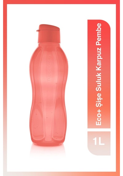 Eco+ Şişe Suluk Kolay Kapak 1l Karpuz Pembe Turuncu