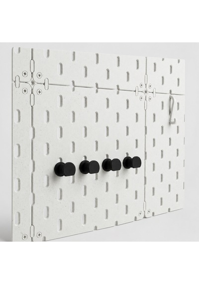 Pegboard Duvar Düzenleyici Organizer Seti Kalemlik, Çok Amaçlı Kutu, Mini Raf Ve Askılık Modüllü Modüler Duvar Organizasyon Sistemi Siyah