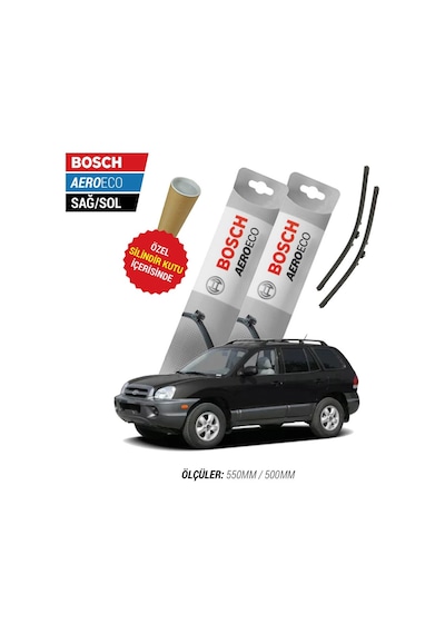Bosch Aeroeco Hyundai Santa Fe Silecek Seti (2000-2005)