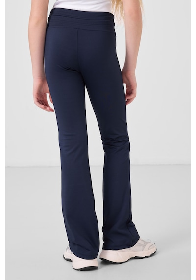 Tommylife İndigo Esnek Standart Fit Basic Performans İspanyol Paça Kız Çocuk Tayt - 75193 Indigo