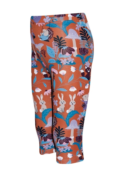 Lovetti Kahverengi Kız Çocuk Forest Animals Desen Kapri 1349K017 Kahverengi