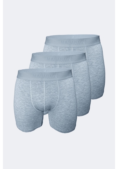 Malabadi Erkek Gri 3 Lü Paket Modal Uzun Boxer 010