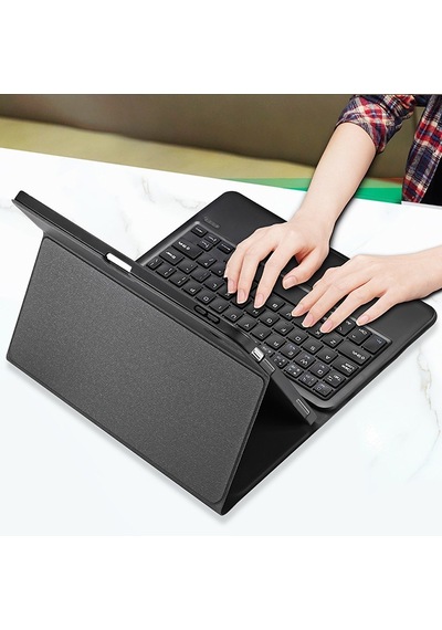 Dux Ducis Apple Uyumlu iPad 10 2022 Tk Series Bluetooth Klavye Touchpad Kılıf