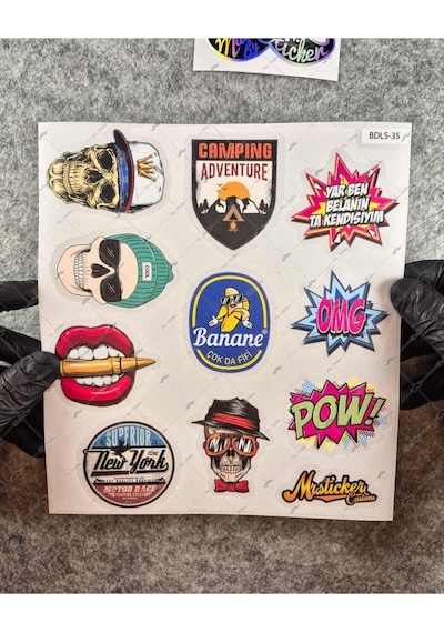 Bdls35 Küçük Boy 10lu Sticker Seti