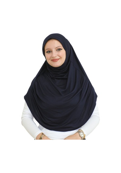 Modish Group Uzun Hazır Giyim Turban Yumuşak Eşarp Islami Giyim Viskon - Lacivert Lacivert