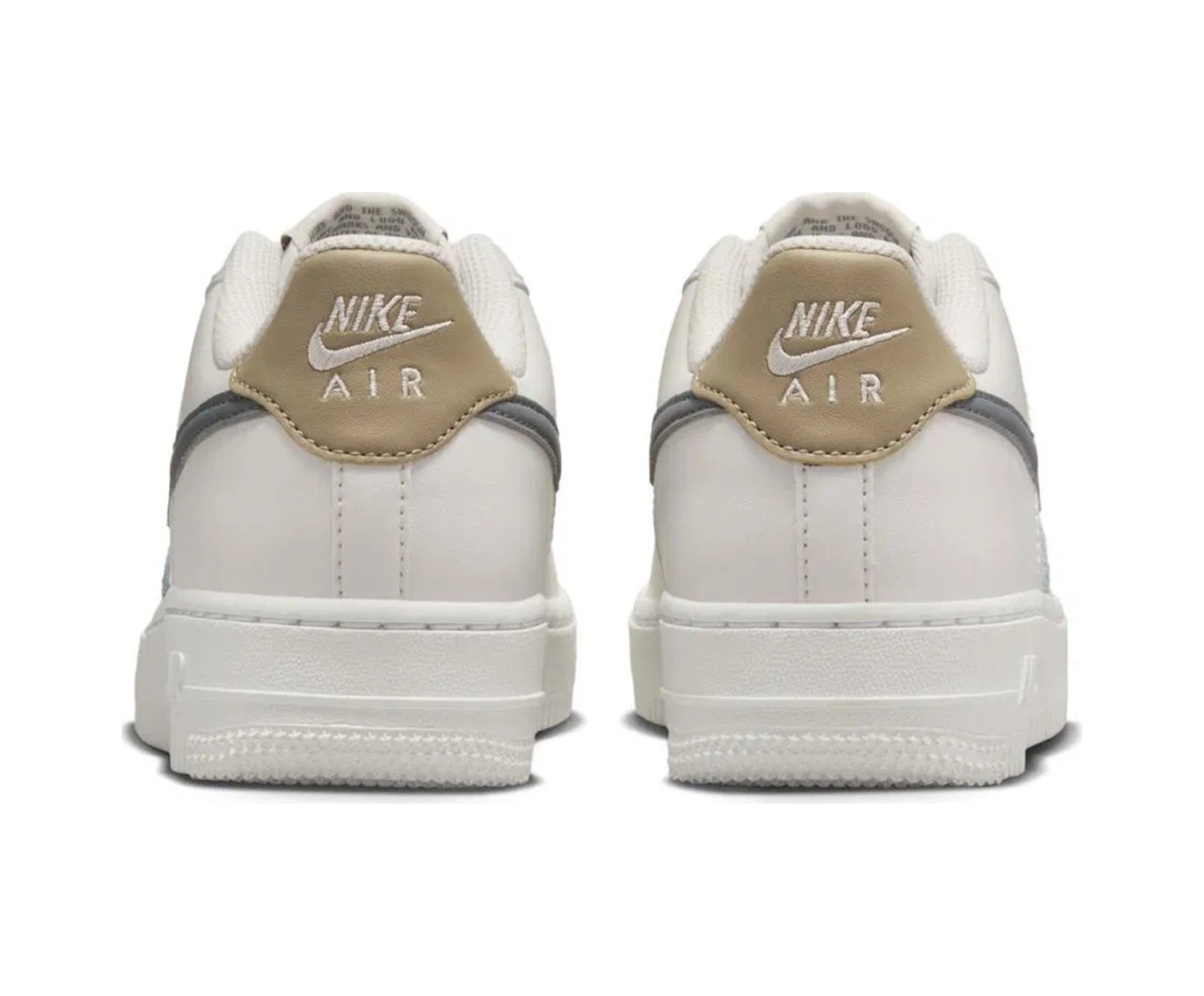 Nike Air Force 1 Af1 Gs Leather Unisex Sneaker Swoosh Hakiki Deri Günlük Spor Ayakkabı Krem Gri Krem - Gri Nike Air Force 1 Af1 Gs Leather Unisex Sneaker Swoosh Hakiki Deri Günlük Spor Ayakkabı Krem Gri Krem - Gri