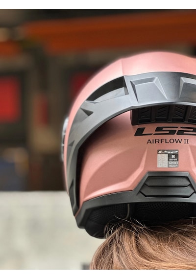 Ls2 Aırflow 2 Rose Gold Kask Siyah Vizör Spoiler Rose Gold