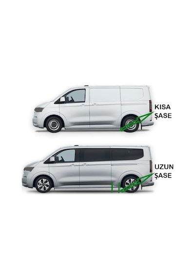 Transit Custom Van Kısa Şase 2025 2026 2027 Portbagaj Tavan Çıtası Siyah