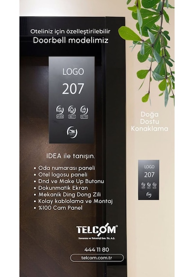 Otel Doorbell Oda Durumu Paneli D N D M U R Zil Sistemi Enerji Saver Couple 1 ADET