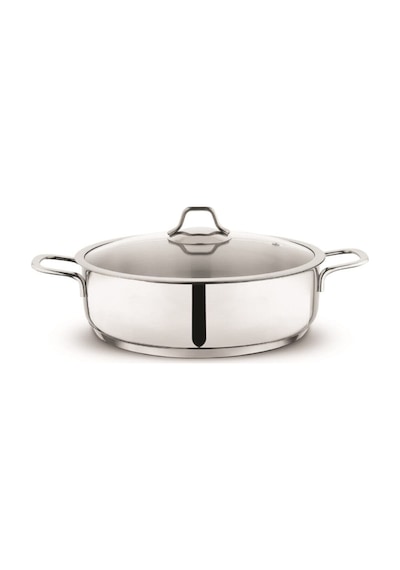 Schafer Held Çelik Basık Tencere 24 CM 2 Parça Inox