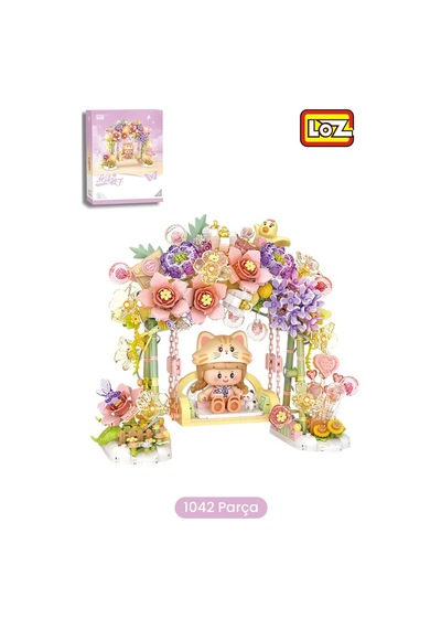 Loz Creative Serisi Ledli Mor Salıncak Figürü 1042 Parça Blok Oyuncak Dekoratif Yapım Seti -1352 Loz Creative Serisi Ledli Mor Salıncak Figürü 1042 Parça Blok Oyuncak Dekoratif Yapım Seti -1352