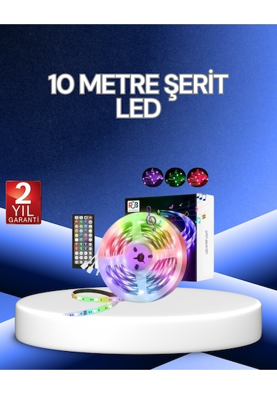 10 Metre Smart Şerit Led Bluetooth Telefon Kontrollü Usb Enerjili Mh-hs3520-2638
