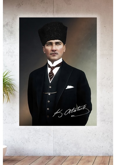 Lucena Metal Baskılı Atatürk Koleksiyonu Tablo No 3 - 15 Cm X 20 Cm