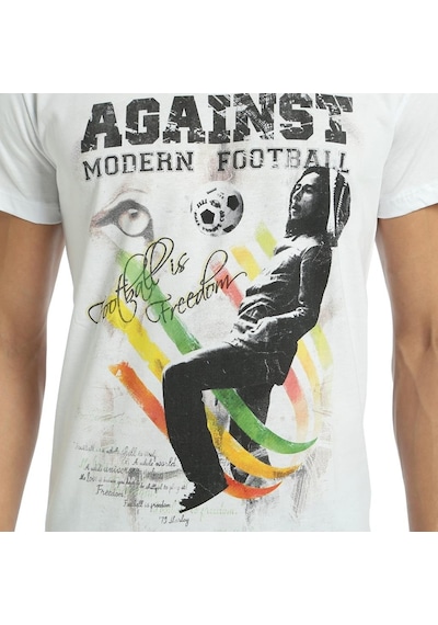 Bant Giyim - Bob Marley Beyaz Erkek T-Shirt Tişört