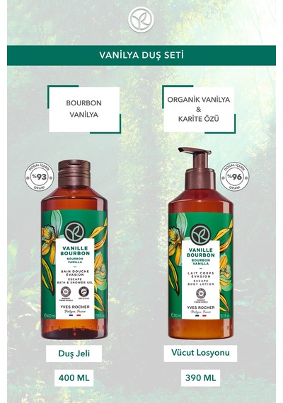 Yves Rocher Vanilya Duş Seti-duş Jeli 400 Ml& Vücut Losyonu 390 Ml Diğer