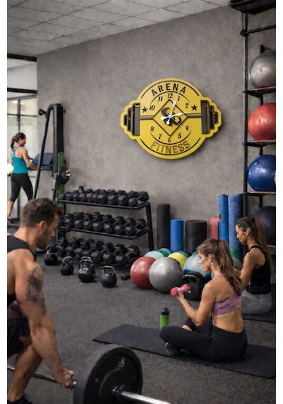 Spor Firmaları İçin Yeni Tasarım Modern Duvar Saati Şık Ve Kalite Bir Arada Çok Renkli