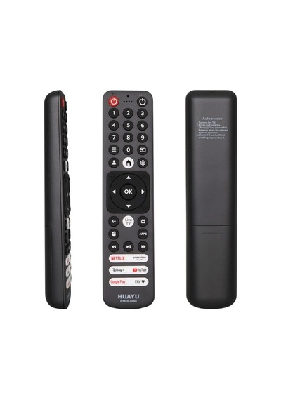 Huayu Rm-b2040 Netflix-youtube-disney-prime Video Tuşlu Universal Android Tv Box Kumanda Siyah