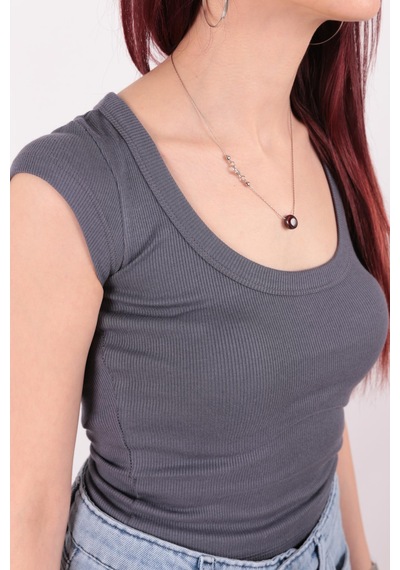 Busem S0016476 Kadın Bluz Antrasit