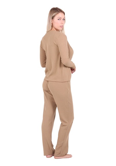 U&me Ribbed Crop 3lü Tk. Camel Um236077001 Camel