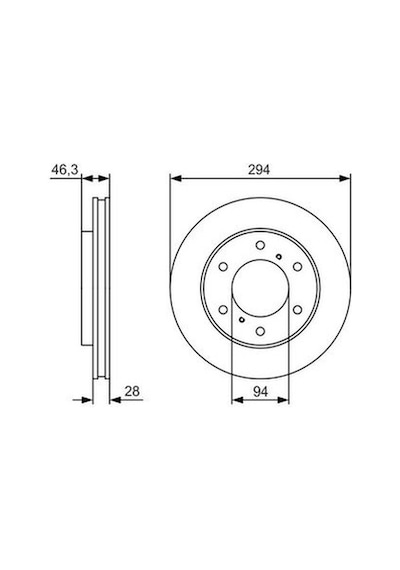 Mitsubishi L200 2.3dı-d 2019-2024 Bosch Ön Disk 294mm 2 Adet