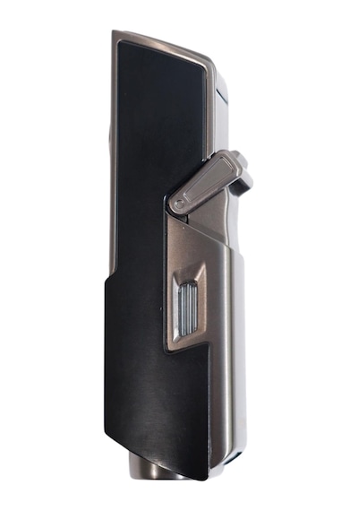 Cohiba Tek Torch Pürmüz Delici İğneli Siyah Metal Puro Çakmağı - Tr9594