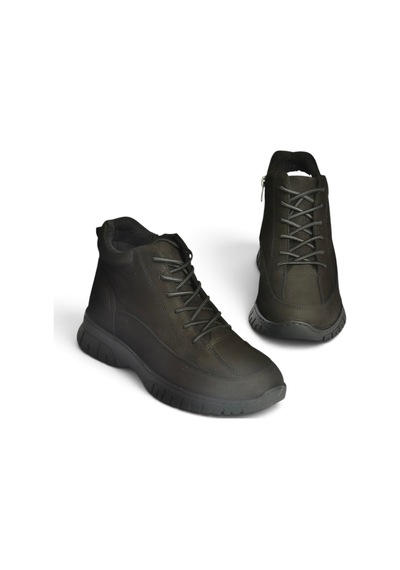 Fox Shoes Z555663401 Siyah Hakiki Deri Nubuk Kadın Bot