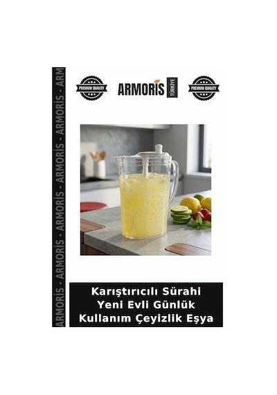 Karıştırıcılı Sürahi Yeni Evli Günlük Kullanım Çeyizlik Eşya