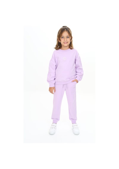 Toontoy Kids Toontoy Kız Çocuk Deniz Kabuğu Nakışlı Eşofman Takım Lila