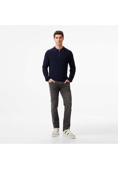 Nautica Erkek Lacivert Classic Fit Kazak Düz S57223t Lacivert