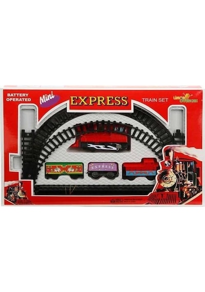 Tren Oyuncak Mini Express Eğitici - Tren Seti - Makaslı Tren Seti