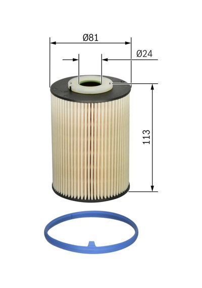 Bosch F026402128 Yakıt Filtresi Ford Mondeo 1.6 Tdcı 026402078 F0