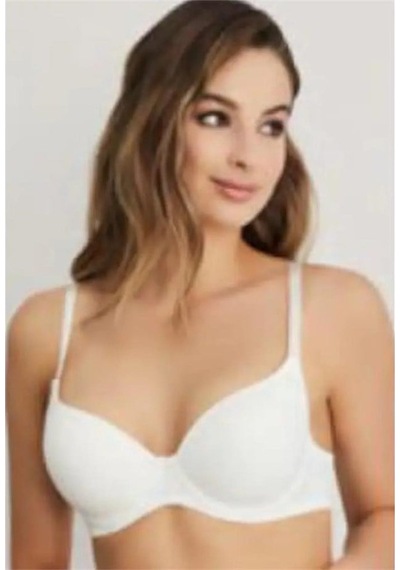 Eros Ersk111 Daisy Kulaklı Yarı Push-up Tek Sütyen - Ekru Ekru