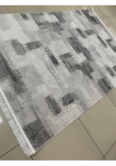 Padişah Halı Safir 90818 095 Serisi Akrilik Salon Oturma Yatak Odası Halısı Gri