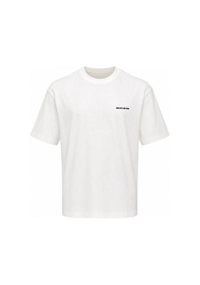 Skechers M Oversize Essential Crewneck Heavy T-shirt S2620191-3855 Erkek Tişort beyaz