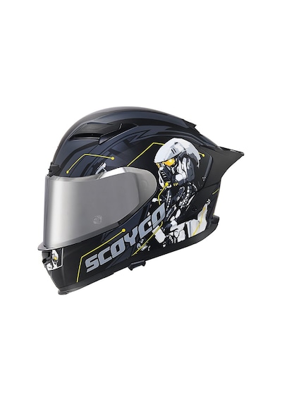 Ff871 Cyber Motosiklet Kaskı Spoiler Mod Full Face Kask Çok Renkli