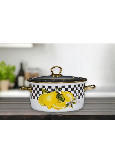 Lemon Emaye Kızartma Tenceresi 22 Cm Belirtilmemiş