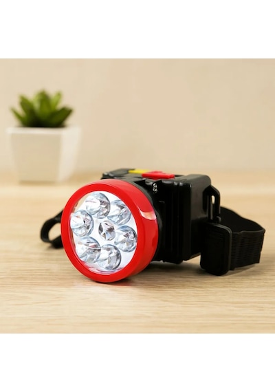 Jenerik Şarjlı 6 Led 2w Kafa Lambası - Ayarlanabilir Işık