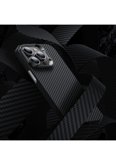Apple Uyumlu iPhone 14 Pro Kılıf Karbon Fiber Benks 600D Essential Kevlar Kapak