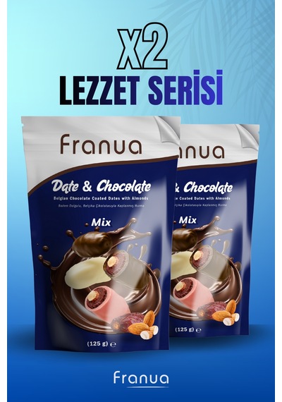 Çikolatalı Bademli Hurma Mix125 Gr X2 125 G