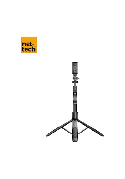 Nettech Nt-mt04 Taşınabilir Selfie Çubuk Multi-function Tripod Stand - Siyah -